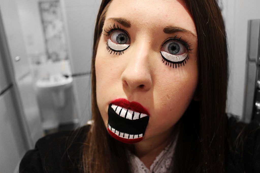 creepy doll halloween makeup